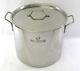 50-52 Qt Quart Stainless Steel Stock Pot Steamer Beer Brewing Kettle Tamale New