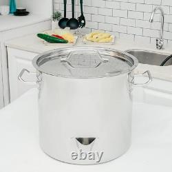 52-Quart Stainless Steel Tamale Steamer Pot, with Divider and Rack, 13 Gallon