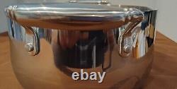 5748 new princess house heritage stainless steel 4.5 quart straining caserole