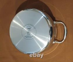 5748 new princess house heritage stainless steel 4.5 quart straining caserole