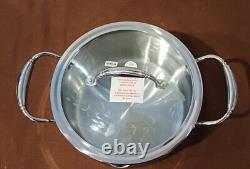 5748 new princess house heritage stainless steel 4.5 quart straining caserole