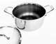 6.0 Quart Hexagon Surface Hybrid Stainless Steel Stock Pot With Lid