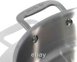 6/10 Quart Stainless Steel Rondeau Pot withLid 5 Ply Stainless