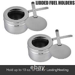 6 Packs 9.5Quart Stainless Steel Chafing Dish Buffet Trays Chafing Dishes Warmer