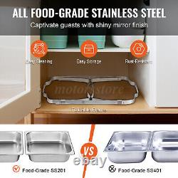 6 Packs 9.5Quart Stainless Steel Chafing Dish Buffet Trays Chafing Dishes Warmer