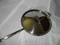 6-Quart 13 All-Clad D5 5-Ply Brushed 18/10 Stainless Steel Saute Pan with Lid