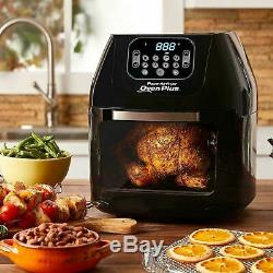 6-Quart Air Fryer Oven Plus/ Food Dehydrator Grill Bake Roast Fry Glass Door