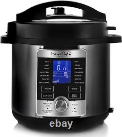 6 Quart Stainless Steel Electric Digital Pressure Cooker with Lid