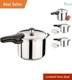6-quart Stainless Steel Pressure Cooker Fast Cooking Durable Kitchen Tool