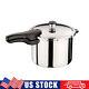 6 Quart Stainless Steel Pressure Cooker Works On Gas Electric Smooth-top Ranges