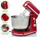 6 Speed Electric Stand Mixer With 3.7 Quart Stainless Steel Mixing Bowl