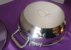 6150 princess heritage stainless steel classic 5 quart braiser