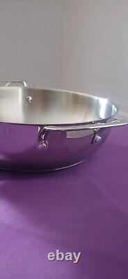 6150 princess heritage stainless steel classic 5 quart braiser