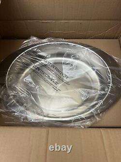 6903 Princess Heritage Stainless Steel 5 Quart Oval Baker with Glass Lid NIB