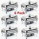 6pcs 8 Quart Stainless Steel Chafing Dish Buffet Trays Chafer Food Warmer