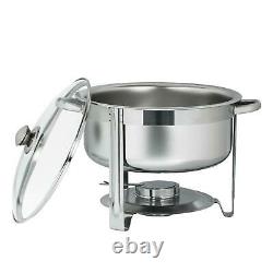7.9 Quart /7.5 L 2 Pack Full Size Upgraded Stainless Steel Chafing Dish Buffet