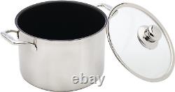 7.9 Quart Stainless Steel Nonstick Stock Pot, Induction Compatible Soup Pot with