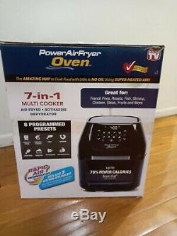 7-Quart Power Air Fryer Oven Plus 7-in-1 Cooking Features with Dehydrator