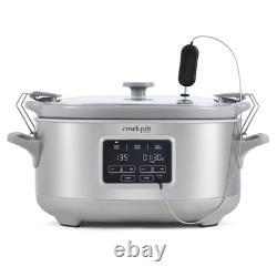 7 Quart Stainless Steel Slow Cooker With Sous Vide And Removable Temperature