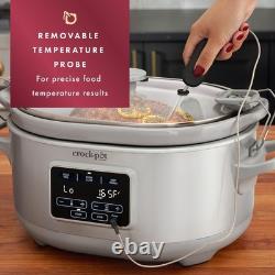 7 Quart Stainless Steel Slow Cooker With Sous Vide And Removable Temperature