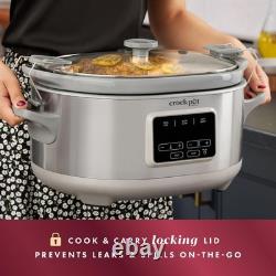 7 Quart Stainless Steel Slow Cooker With Sous Vide And Removable Temperature