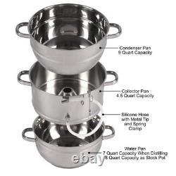 7 Quart Stainless Steel Water Distiller for Cooking Baking and Purification