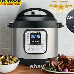 7-in-1 Electric Pressure Cooker 8 Quart Rice Slow Cook Steam Stainless Steel Pot