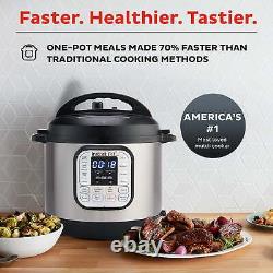 7-in-1 Electric Pressure Cooker 8 Quart Rice Slow Cook Steam Stainless Steel Pot