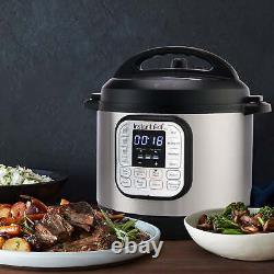 7-in-1 Electric Pressure Cooker 8 Quart Rice Slow Cook Steam Stainless Steel Pot