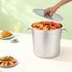 78 Quart Stock Pot Stainless Steel Large Kitchen Soup Big Cooking Steaming Fryer