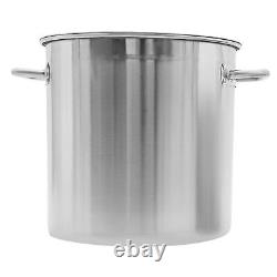 78 Quart Stock Pot Stainless Steel Large Kitchen Soup Big Cooking Steaming Fryer