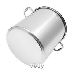 78 Quart Stock Pot Stainless Steel Large Kitchen Soup Big Cooking Steaming Fryer