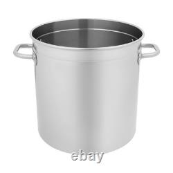 78 Quart Stock Pot Stainless Steel Large Kitchen Soup Big Cooking Steaming Fryer