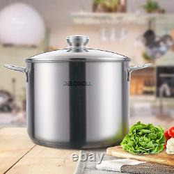 8.5 Quart Tri-Ply Stainless Steel Stockpot TOP Standard, Multi-Clad Base Inducti