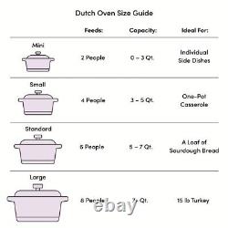 8 Pieces Edelstahl Rostfrei 5.5-Quart Stainless Steel Dutch Oven with Lid, pack 8