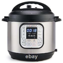 8-Quart 7-in-1 Electric Pressure Cooker Larger Families Security Stainless Steel