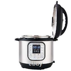 8-Quart 7-in-1 Electric Pressure Cooker Larger Families Security Stainless Steel