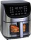 8 Quart Stainless Steel Air Fryer With Digital Touch Screen & 12 Presets