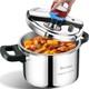8 Quart Stainless Steel Pressure Cooker, Large Capacity Stovetop Pressure Coo