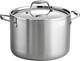 8-quart Stock Pot With Lid, Induction-ready Pasta Pot Tri-ply Clad Stainless Steel
