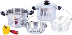 8-Quart Surgical Stainless-Steel Stockpot Set