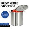 80/100qt Stainless Steel Stock Pot Withsteamer Basket Cookware F Boiling Steaming