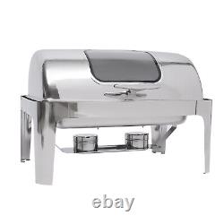 9.5 Quart Stainless Steel Chafing Dish Buffet Trays Chafer With Warmer 400W New