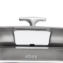 9.5 Quart Stainless Steel Chafing Dish Buffet Trays Chafer With Warmer 400W New