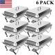 9 Quart 6 Pack Stainless Steel Silver Chafing Dish Buffet Set For Weddings New