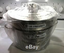 9 Quart LE CREUSET Stainless Steel Stockkpot with Insert & Lid 26cm NWT