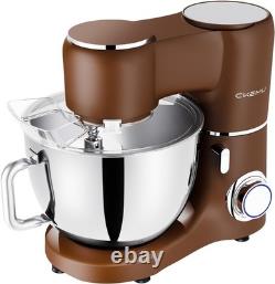 9-Quart Stainless Steel Bowl Stand Mixer 660W Professional Power 6 Speed Tilt-He