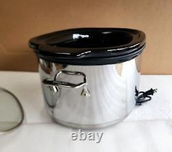 ALL-CLAD 6.5 Quart Slow Cooker Stainless Steel Crock Pot Model Series SC01