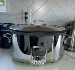 ALL-CLAD 7 Quart Slow Cooker Stainless Steel Crock Pot Series SC01