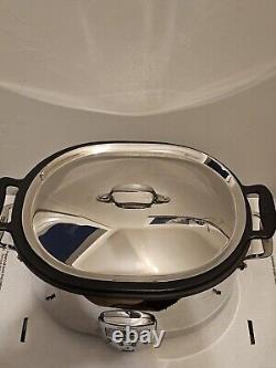 ALL-CLAD 7 Quart Slow Cooker Stainless Steel Crock Pot Series SC01 Tested Workin